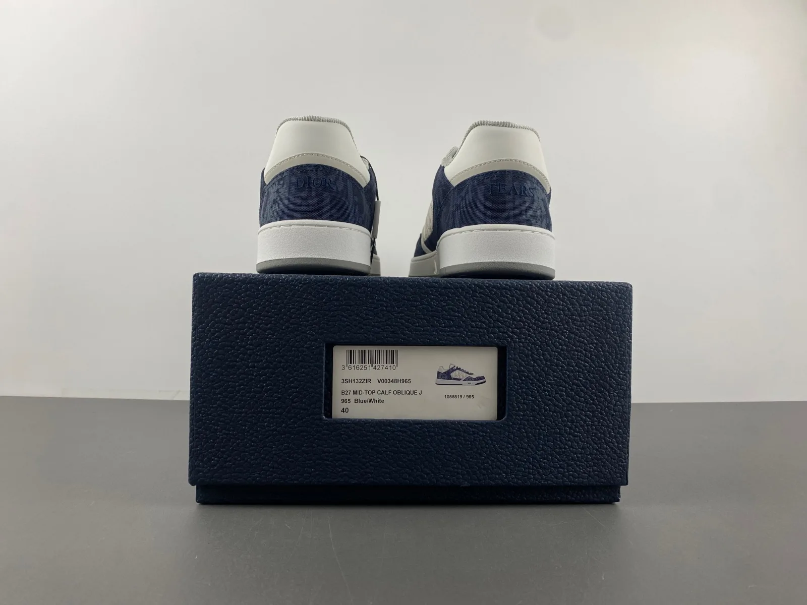 Dior B27 Low Dior Oblique Galaxy “White Dark Blue” — photo 6 of 17