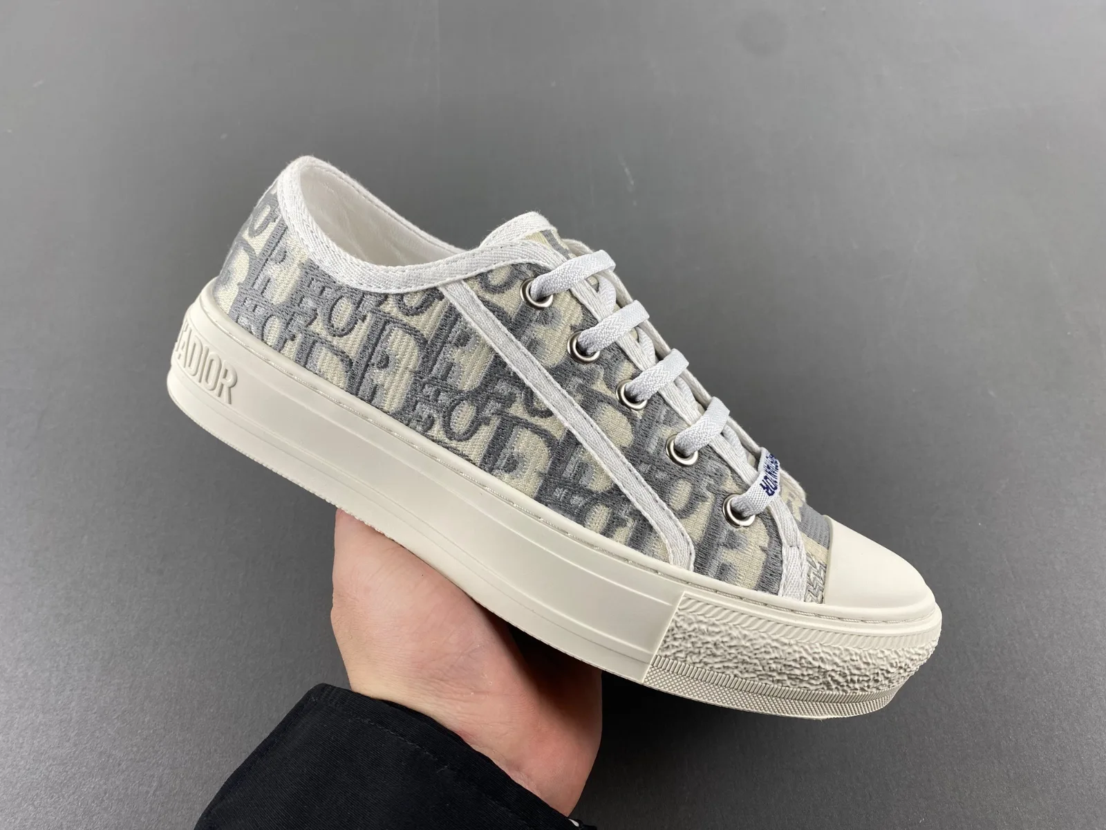Dior Oblique Platform Canvas “Navy White” — photo 2 of 17