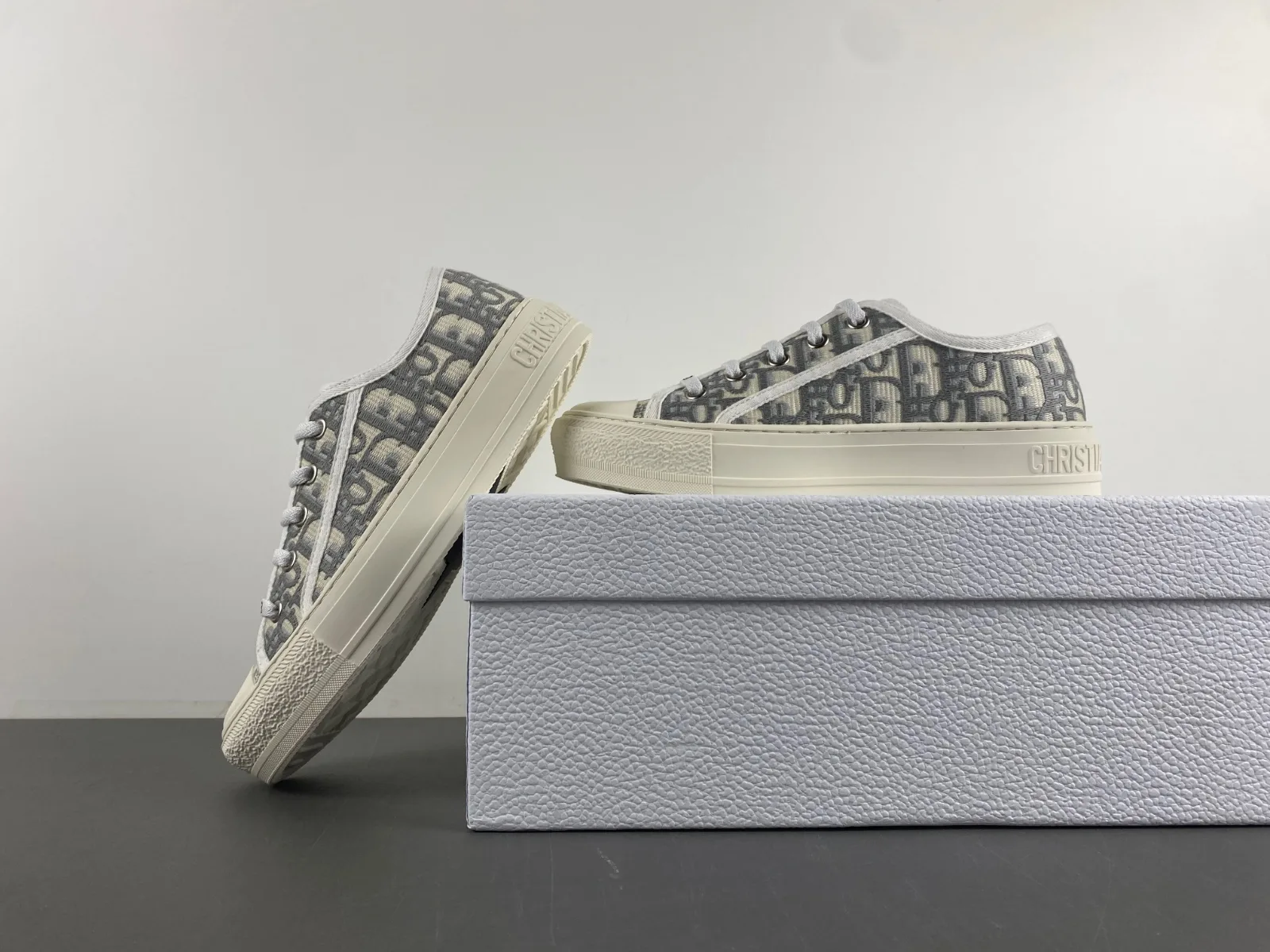 Dior Oblique Platform Canvas “Navy White” — photo 6 of 17