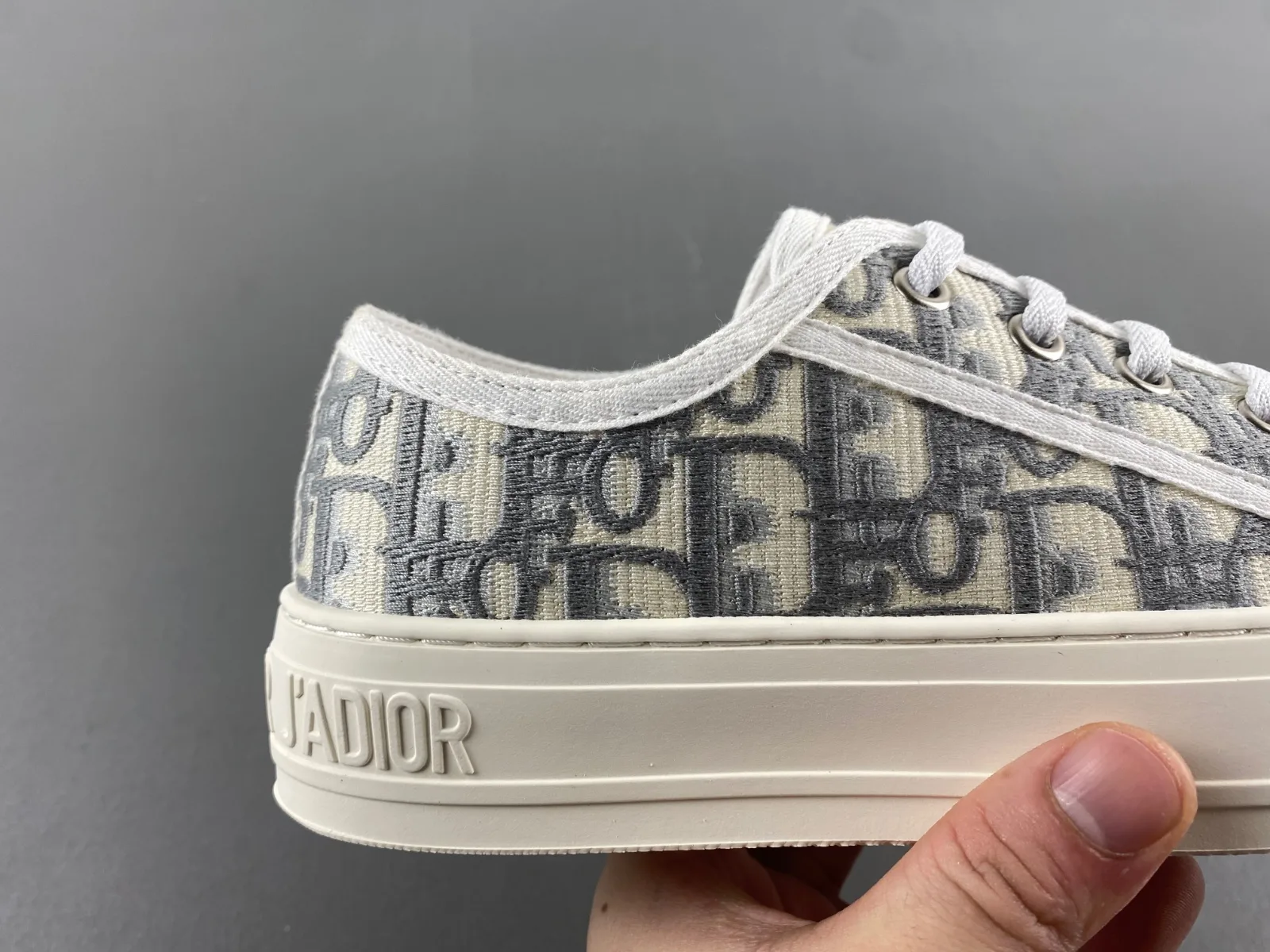 Dior Oblique Platform Canvas “Navy White” — photo 11 of 17
