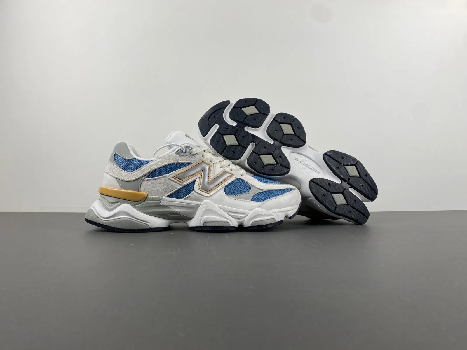 New Balance 9060 “White Blue Gold” — photo 1 of 16