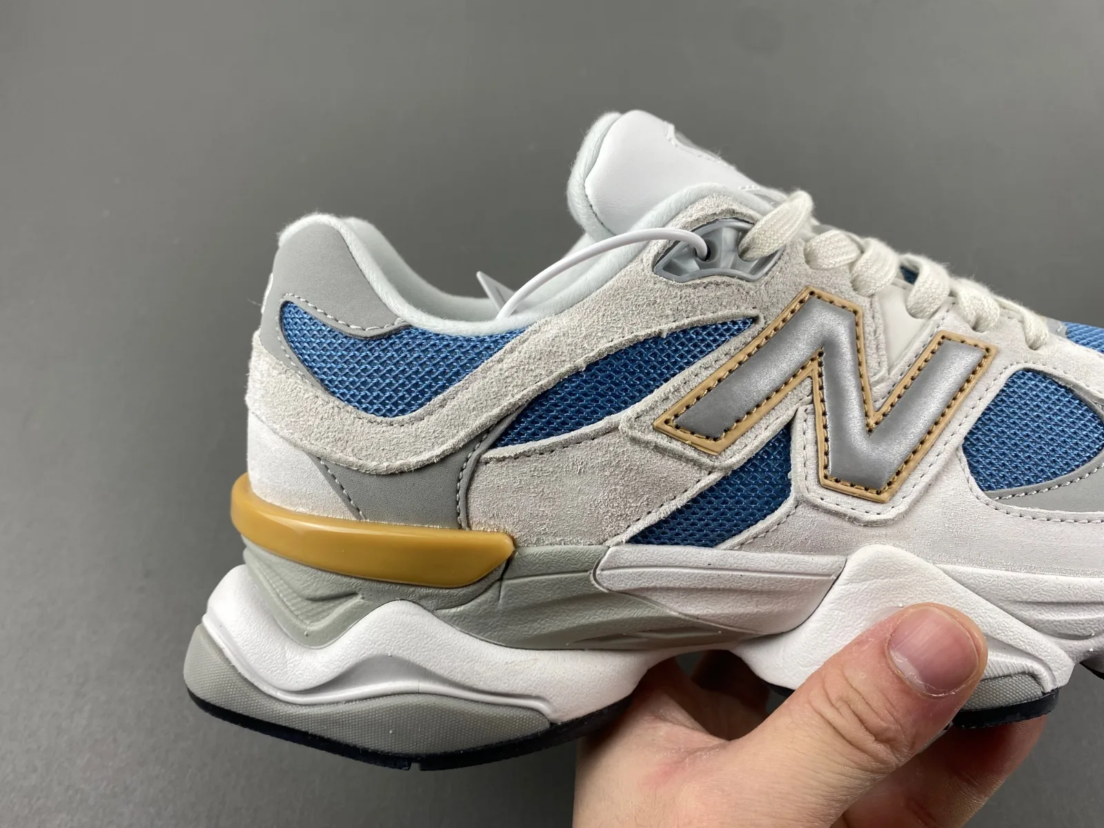 New Balance 9060 “White Blue Gold” — photo 11 of 16