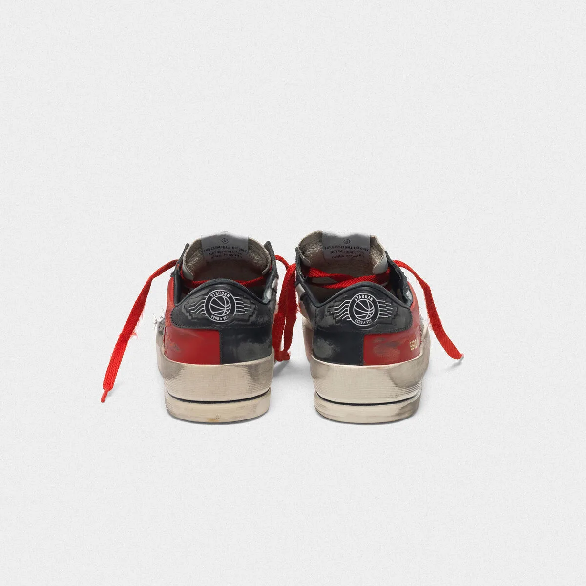 Golden Goose Distressed Black and Red Stardan LTD Sneakers “Black Red” — photo 3 of 4