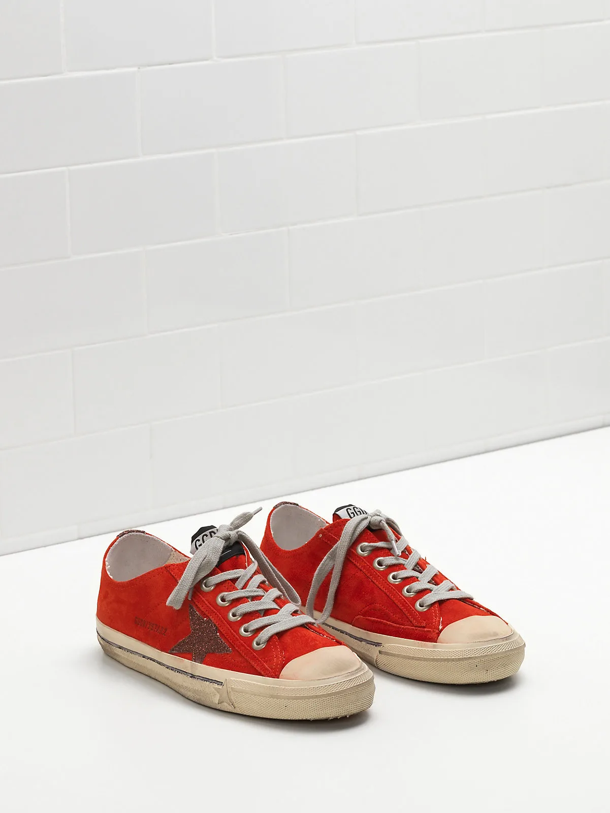 Golden Goose V-star 2 Sneakers G31ws639.n5 Calf Suede Upper S — photo 4 of 5