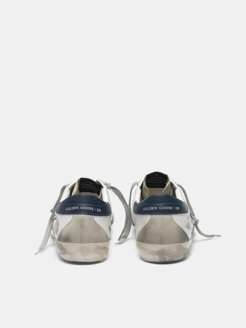 Golden Goose White Super-star Sneakers “White Blue” — photo 3 of 4