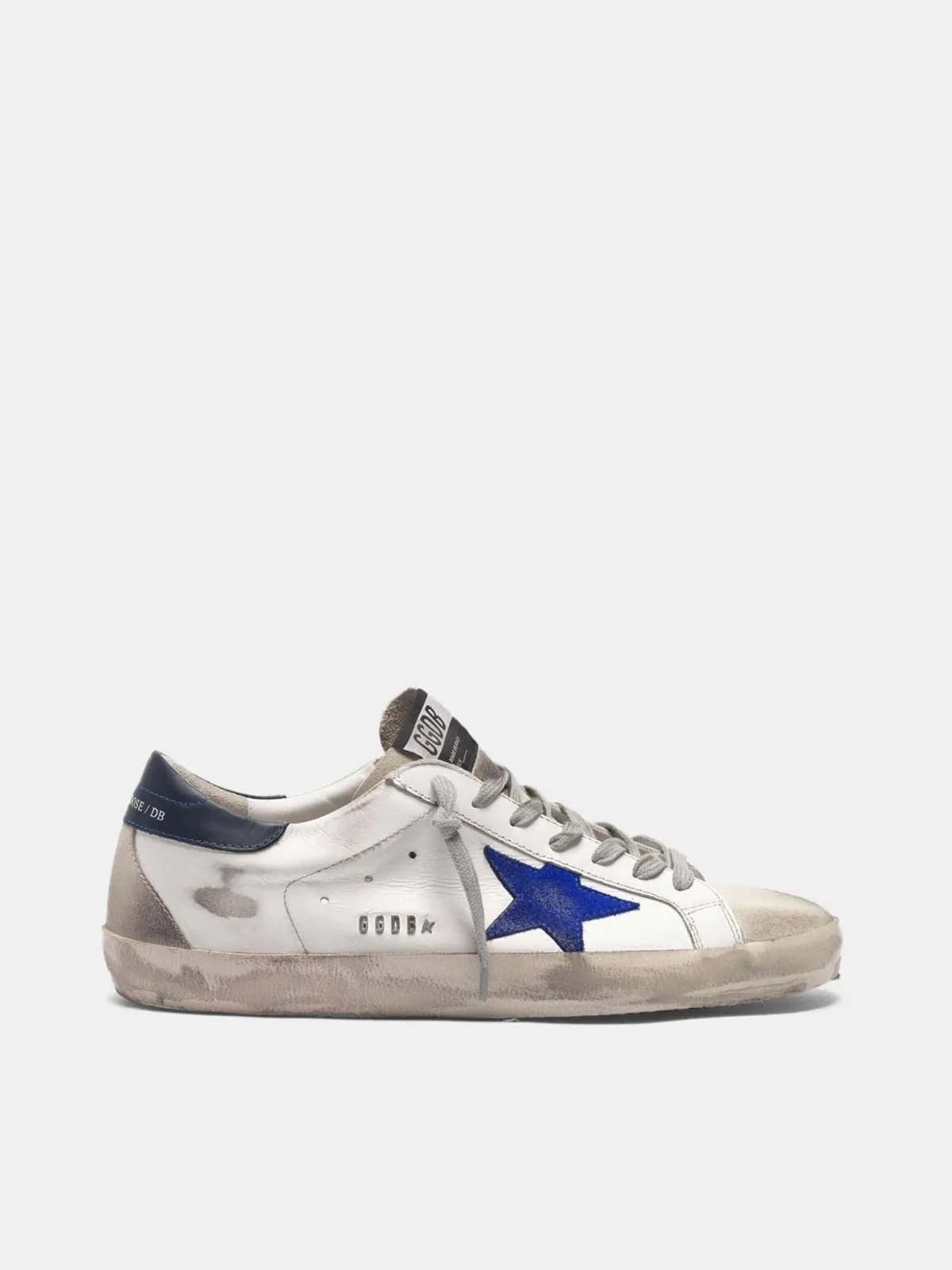 Golden Goose White Super-star Sneakers “White Blue” — photo 4 of 4