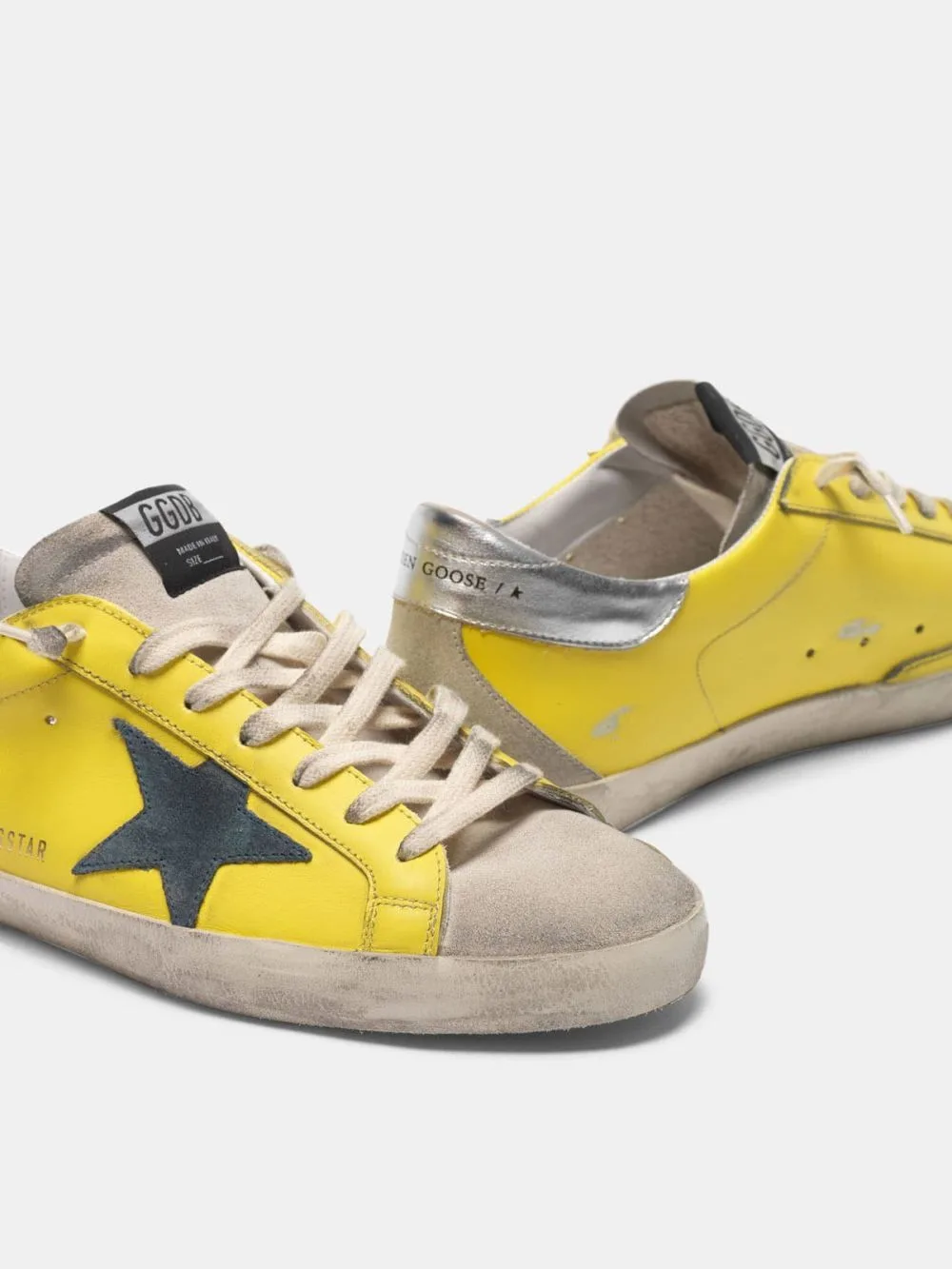 Golden Goose Yellow Super-star Sneakers “Silver Yellow” — photo 1 of 4