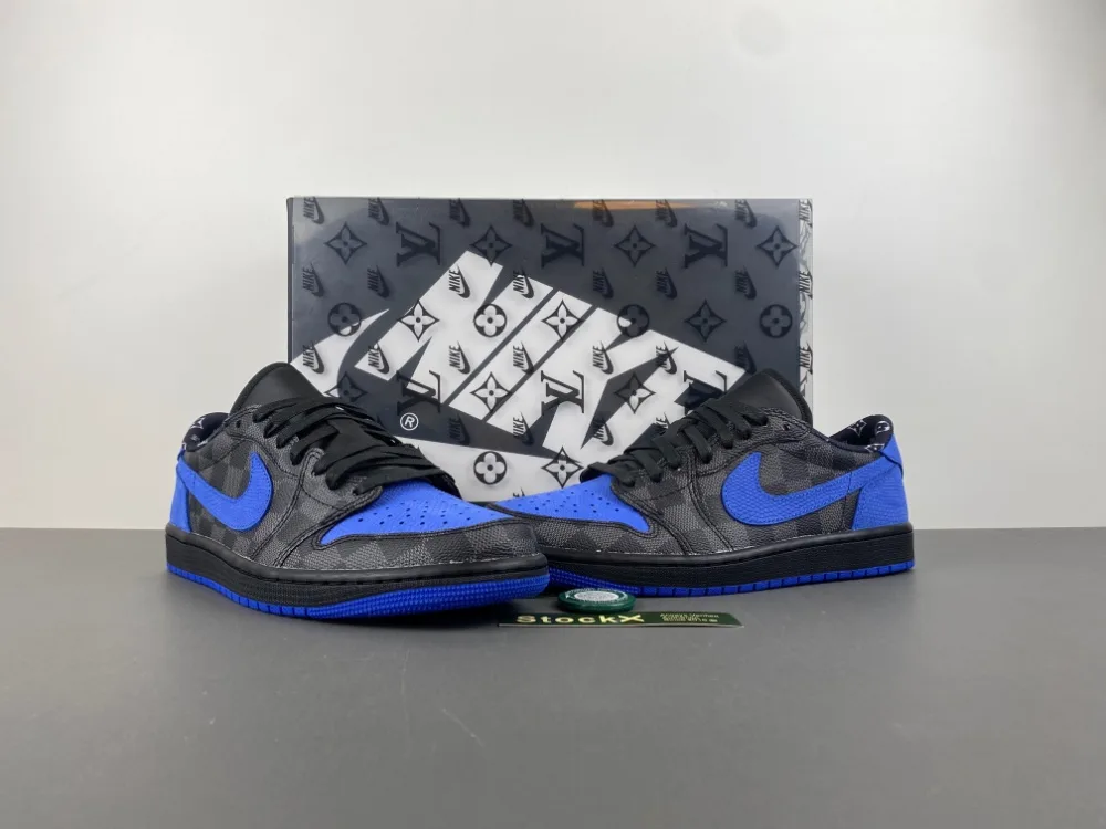 Louis Vuitton AIR Jorda 1 LOW X Y3 “Blue Black” — photo 6 of 16
