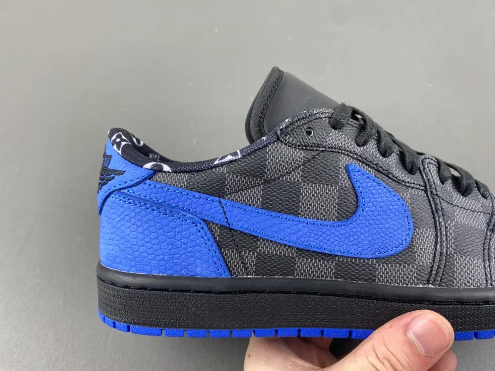 Louis Vuitton AIR Jorda 1 LOW X Y3 “Blue Black” — photo 10 of 16
