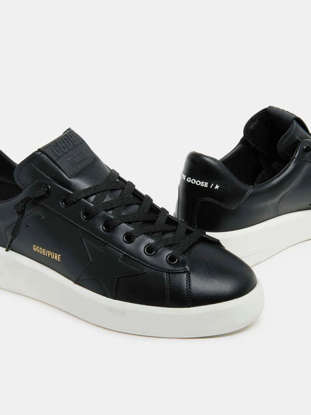 Golden Goose Black Leather Purestar Sneakers “Black” — photo 1 of 4