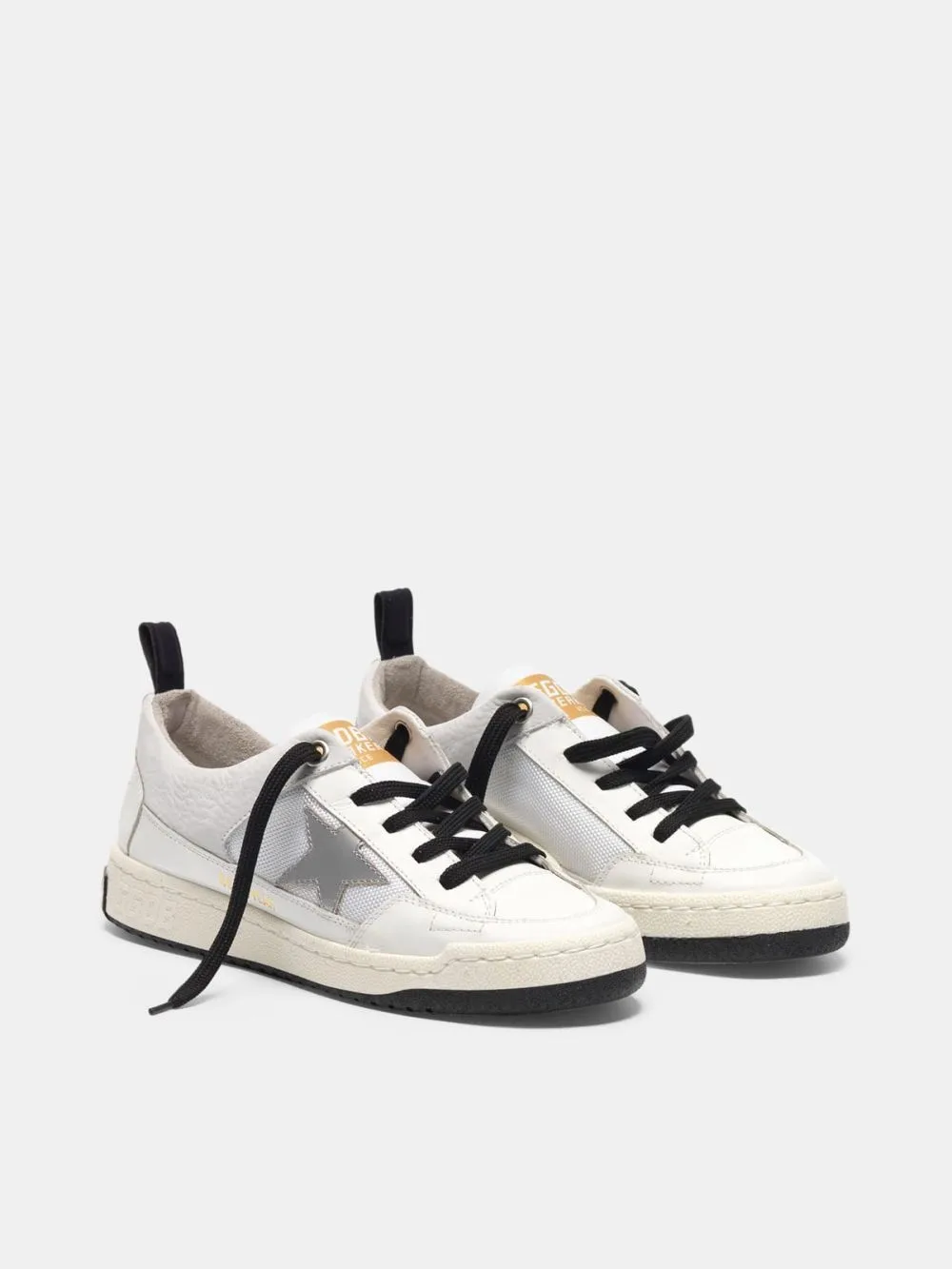 Golden Goose White Yeah! Sneakers “White Silver” — photo 6 of 8