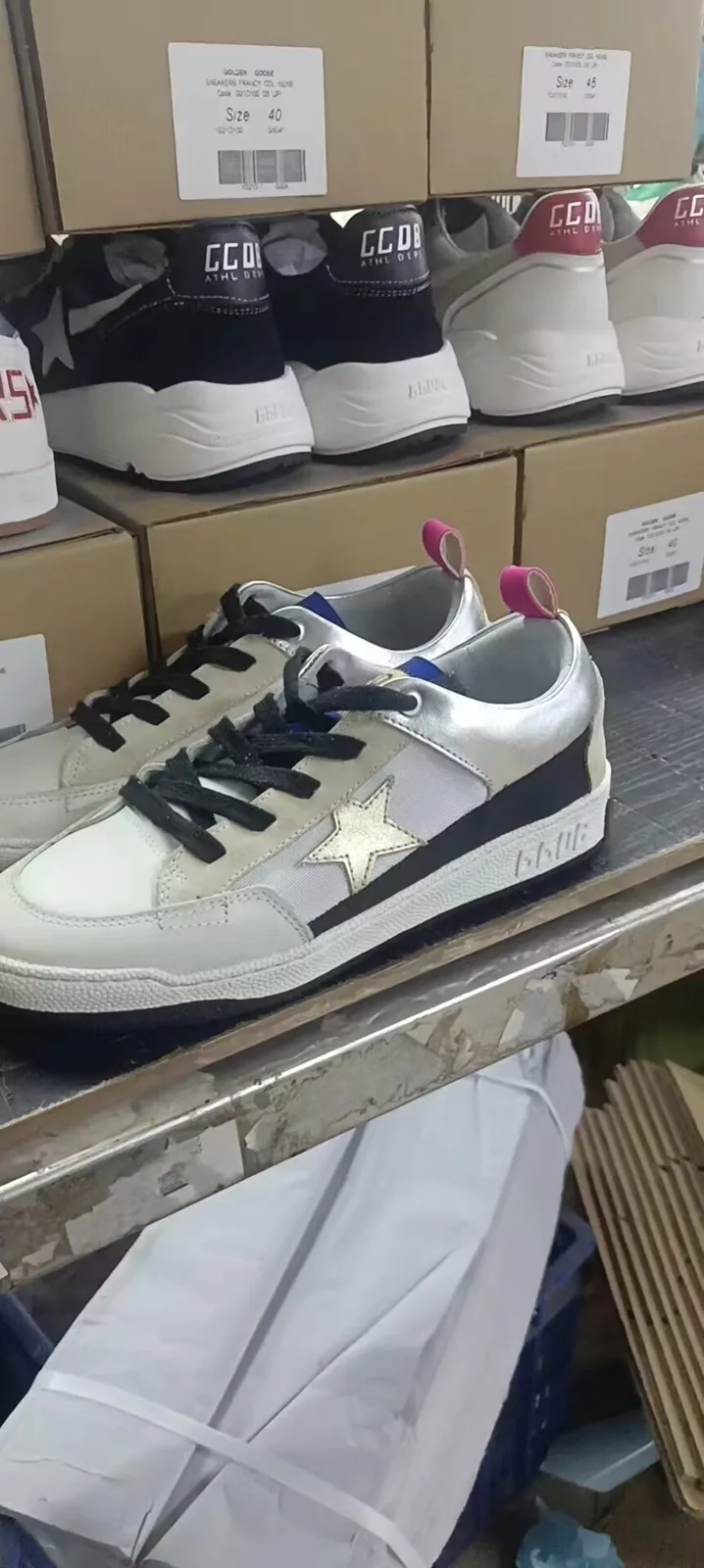 Golden Goose White Yeah! Sneakers “White Gold” — photo 4 of 8