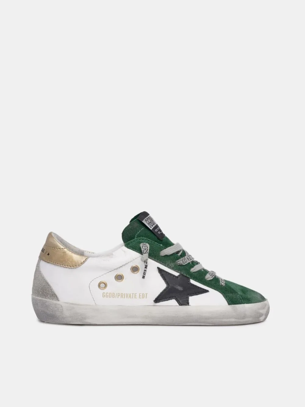 Golden Goose White and Green Super-star Sneakers “White Green” — photo 1 of 4