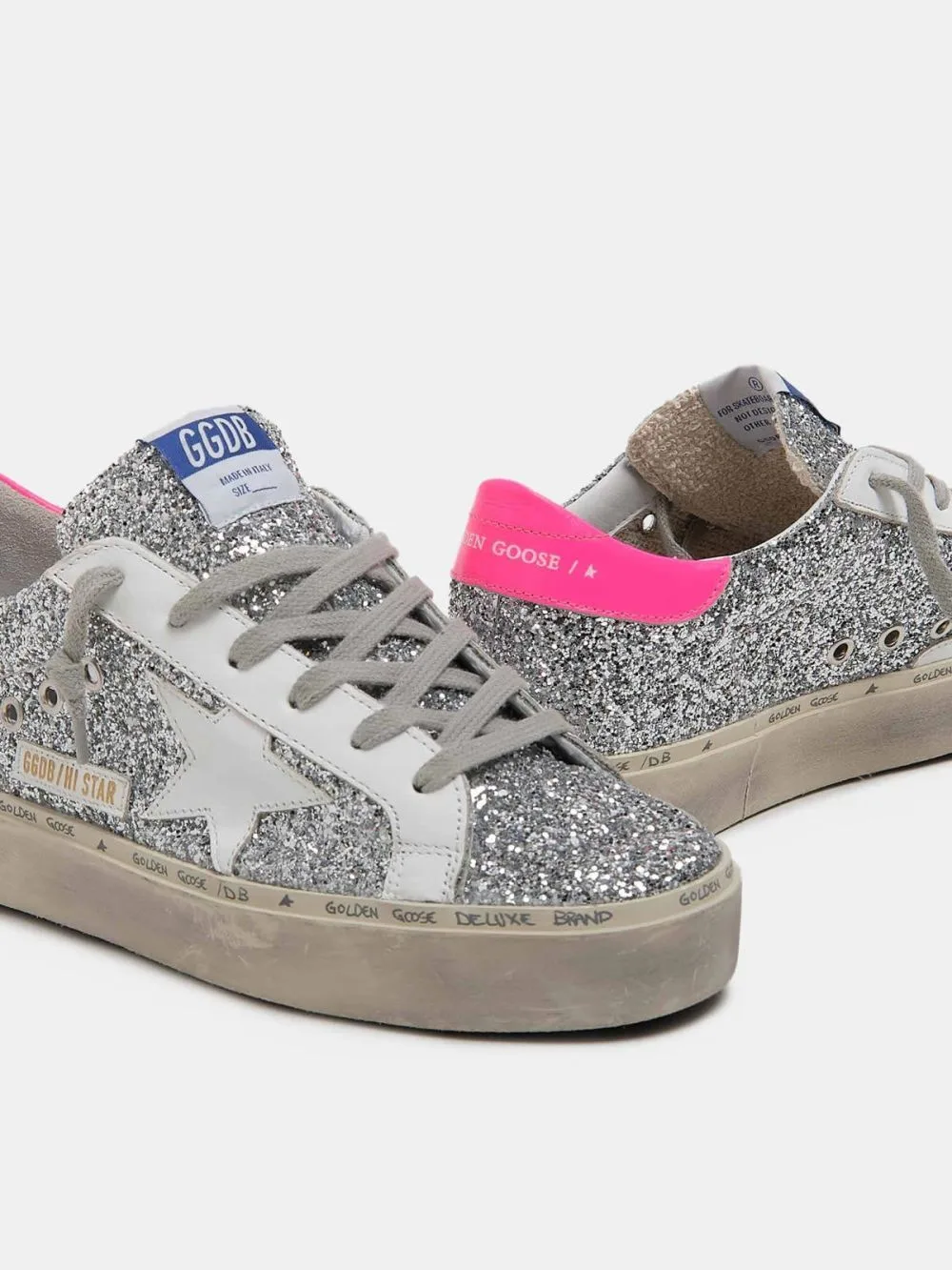 Golden Goose Hi Star Sneakers “Silver” — photo 1 of 4