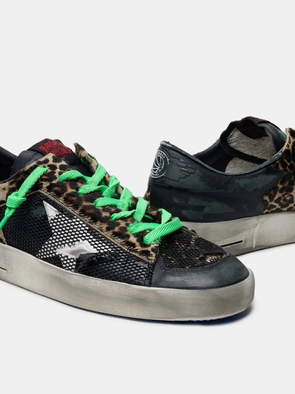 Golden Goose Leopard Print Stardan Sneakers “Green Leopard” — photo 1 of 4