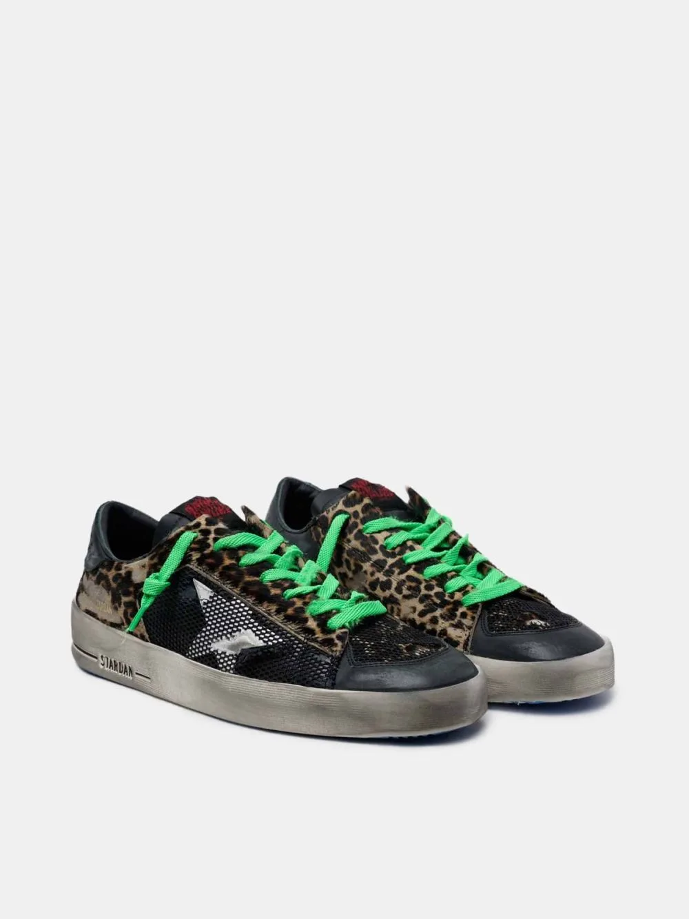 Golden Goose Leopard Print Stardan Sneakers “Green Leopard” — photo 2 of 4