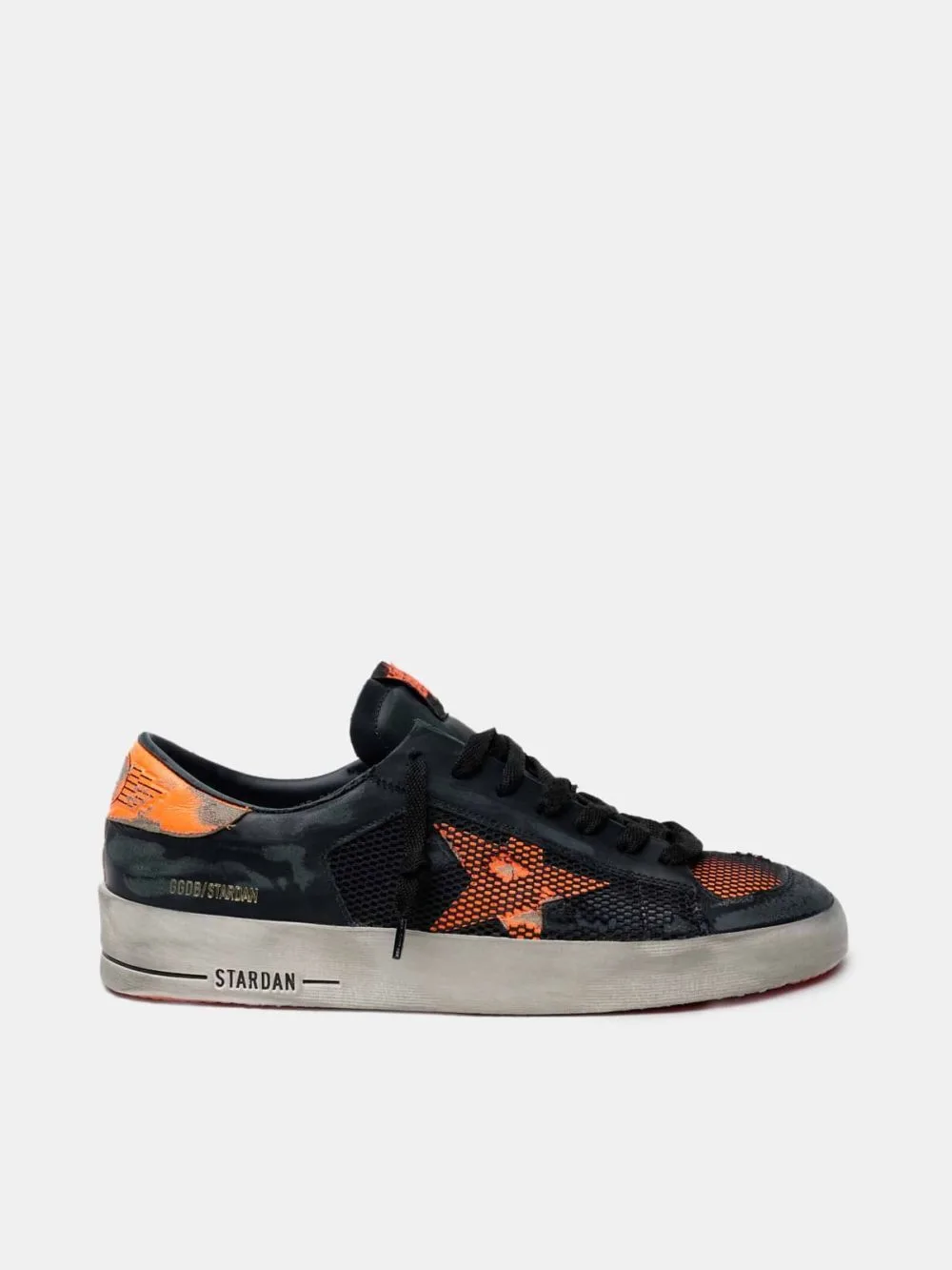 Golden Goose Black and Orange Stardan Sneakers “Black Orange” — photo 4 of 4