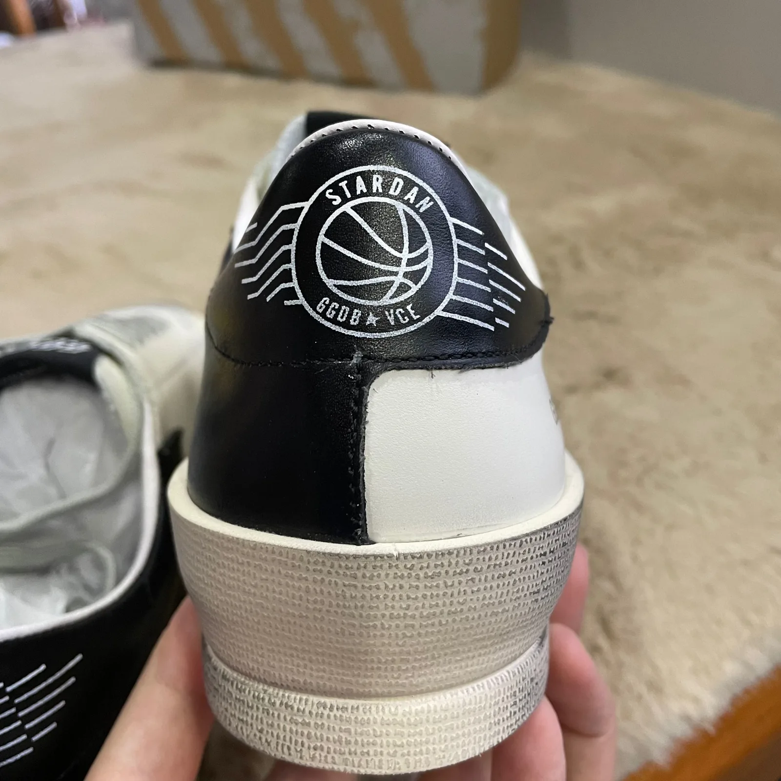Golden Goose Black and White Stardan Sneakers “White Black” — photo 1 of 6