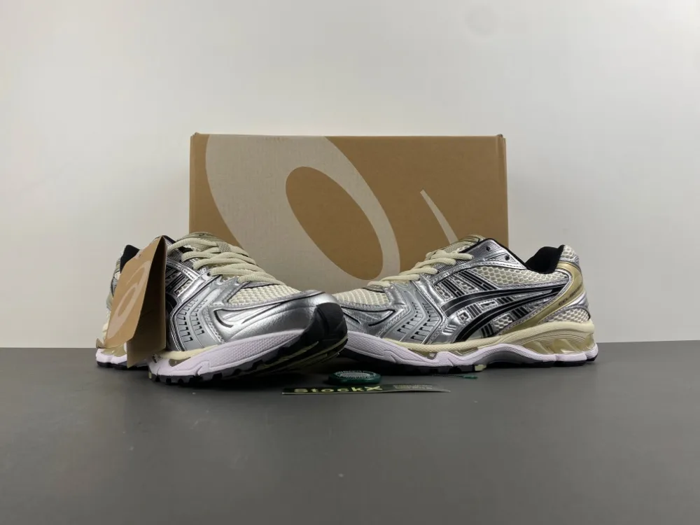 Asics Mens Gel-kayano 14 “Silver Gold Black White” — photo 12 of 17