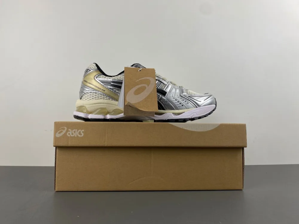 Asics Mens Gel-kayano 14 “Silver Gold Black White” — photo 15 of 17