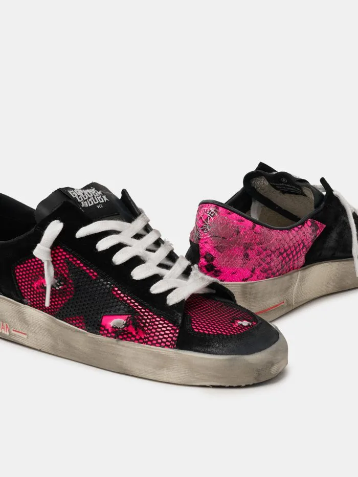 Golden Goose Fuchsia and Black Limited Edition LAB Stardan Sn “Black” — photo 1 of 4