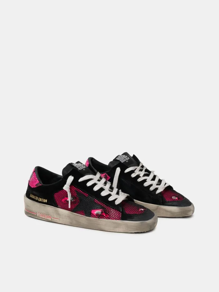 Golden Goose Fuchsia and Black Limited Edition LAB Stardan Sn “Black” — photo 2 of 4