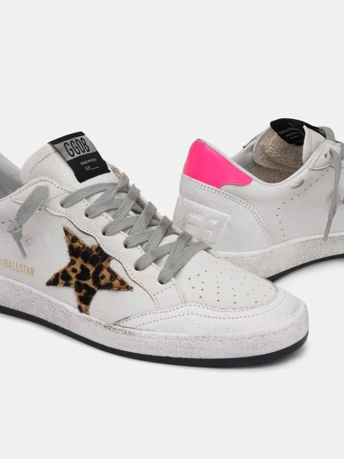 Golden Goose White Ball Star Sneakers “White Leopard” — photo 1 of 4