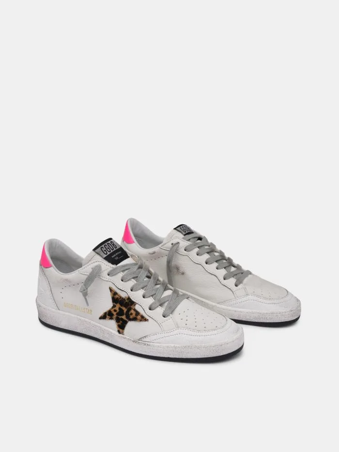 Golden Goose White Ball Star Sneakers “White Leopard” — photo 2 of 4
