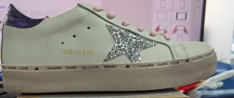 Golden Goose White Hi-star Sneakers “White Pink” — photo 1 of 8