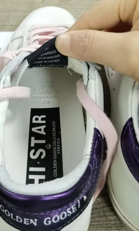 Golden Goose White Hi-star Sneakers “White Pink” — photo 2 of 8