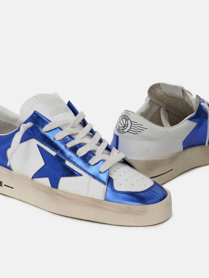Golden Goose Blue and White Stardan Sneakers “White Blue” — photo 1 of 4