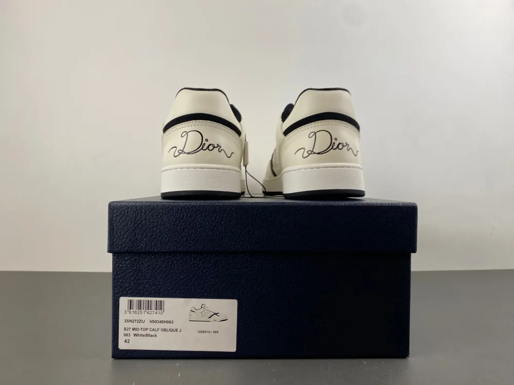 Dior B27 Low Dior Oblique Galaxy “White Black” — photo 9 of 17