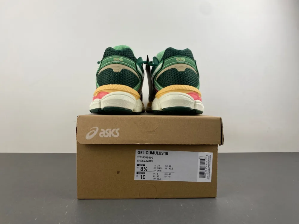 Asics Gel Cumulus 16 “Green Cream Ivory” — photo 17 of 34