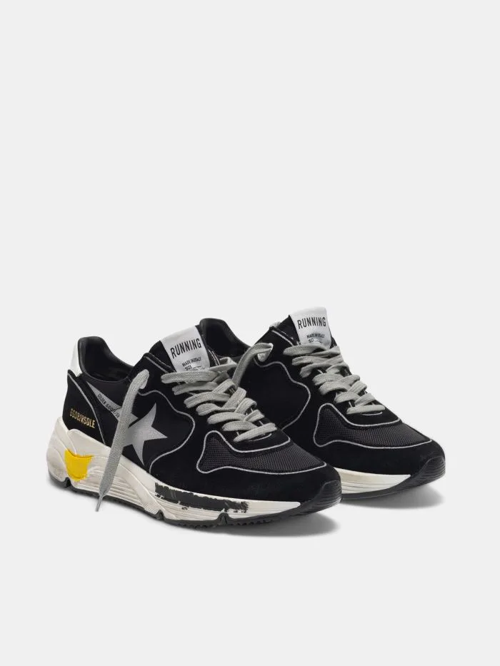 Golden Goose Black Running Sole Sneakers “Black Silver” — photo 3 of 4