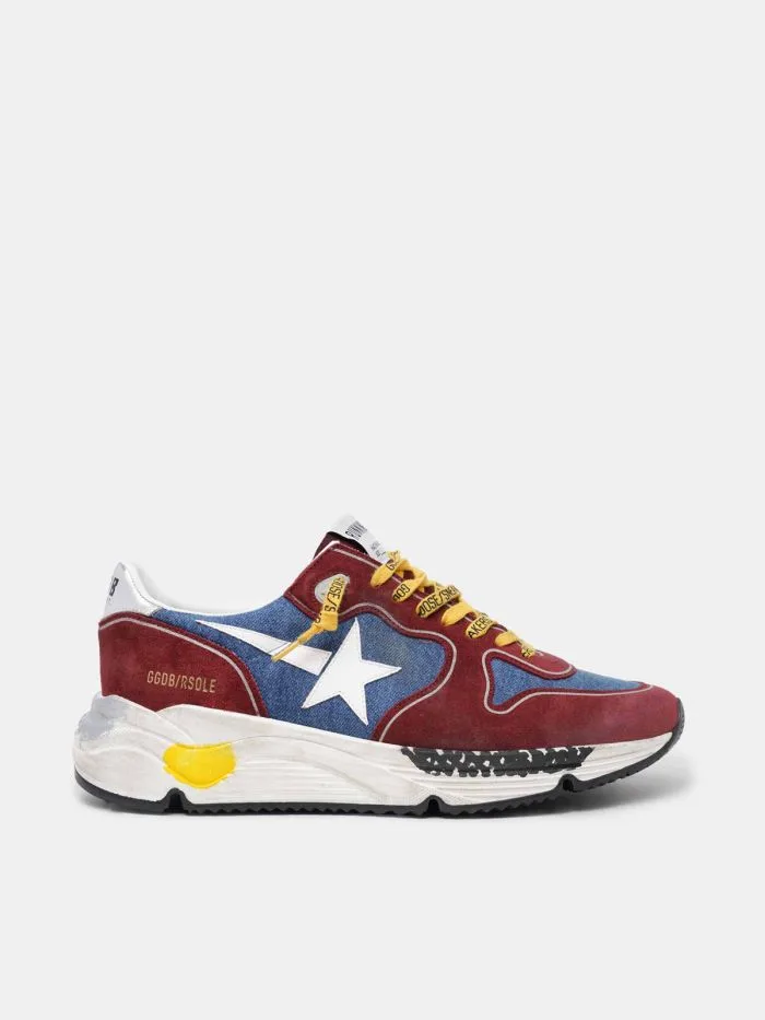 Golden Goose Burgundy and Blue Running Sole “Blue” — photo 3 of 4