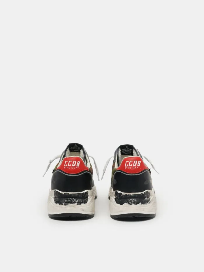 Golden Goose Camouflage Running Sole Sneakers “Red” — photo 1 of 4