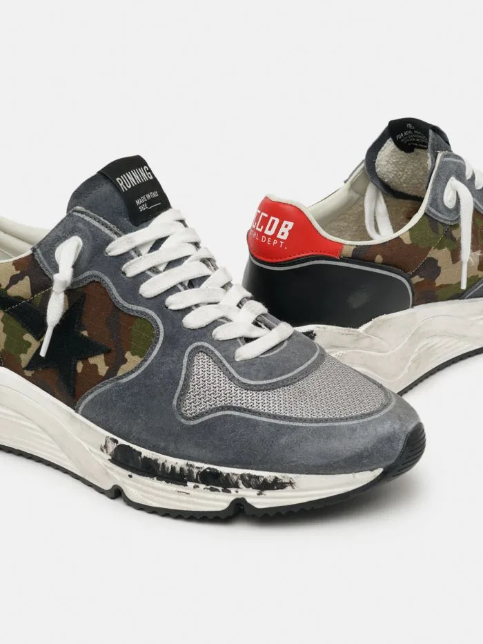 Golden Goose Camouflage Running Sole Sneakers “Red” — photo 3 of 4