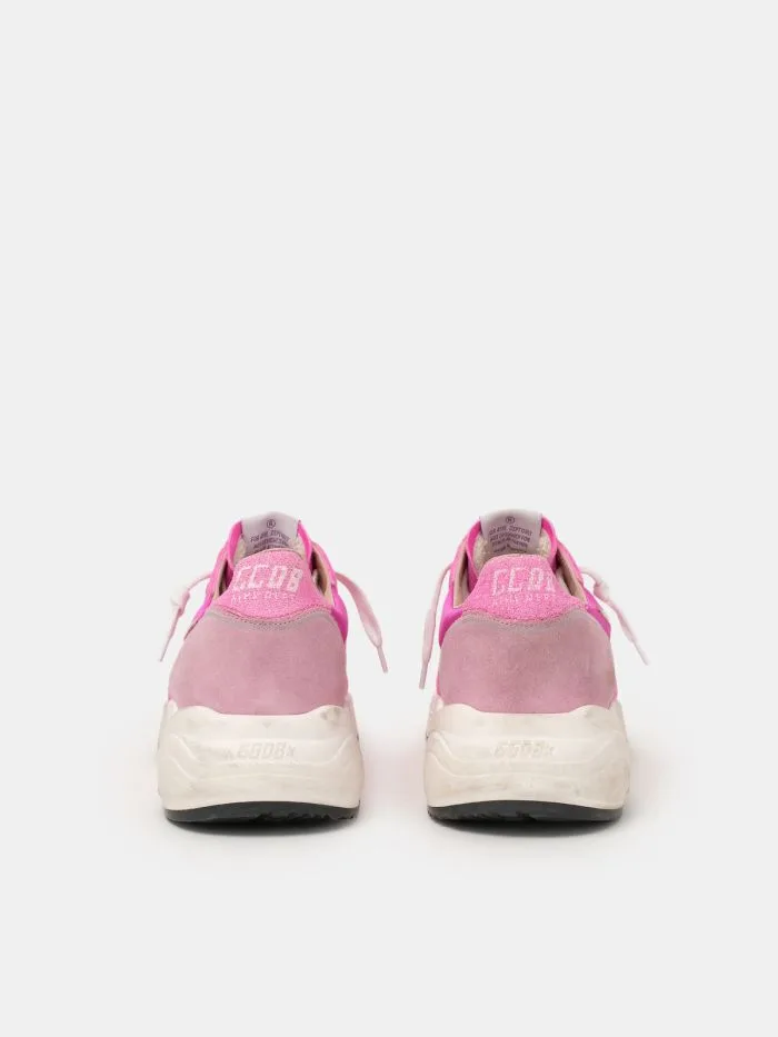 Golden Goose Fuchsia and Pink Running Sole Sneakers “Pink” — photo 3 of 4