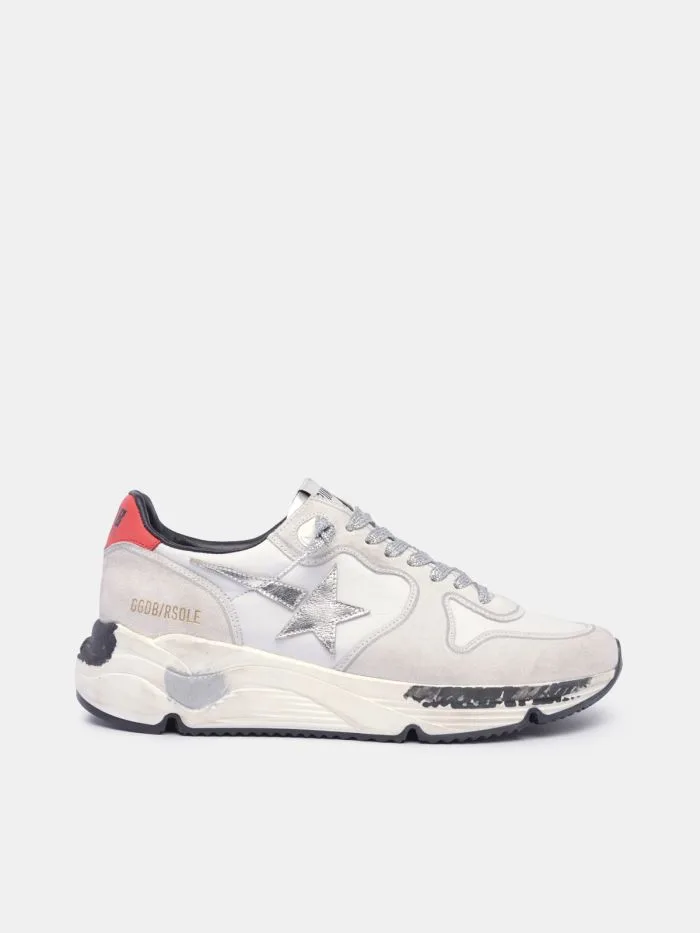 Golden Goose Running Sole Sneakers “Silver Red” — photo 1 of 4