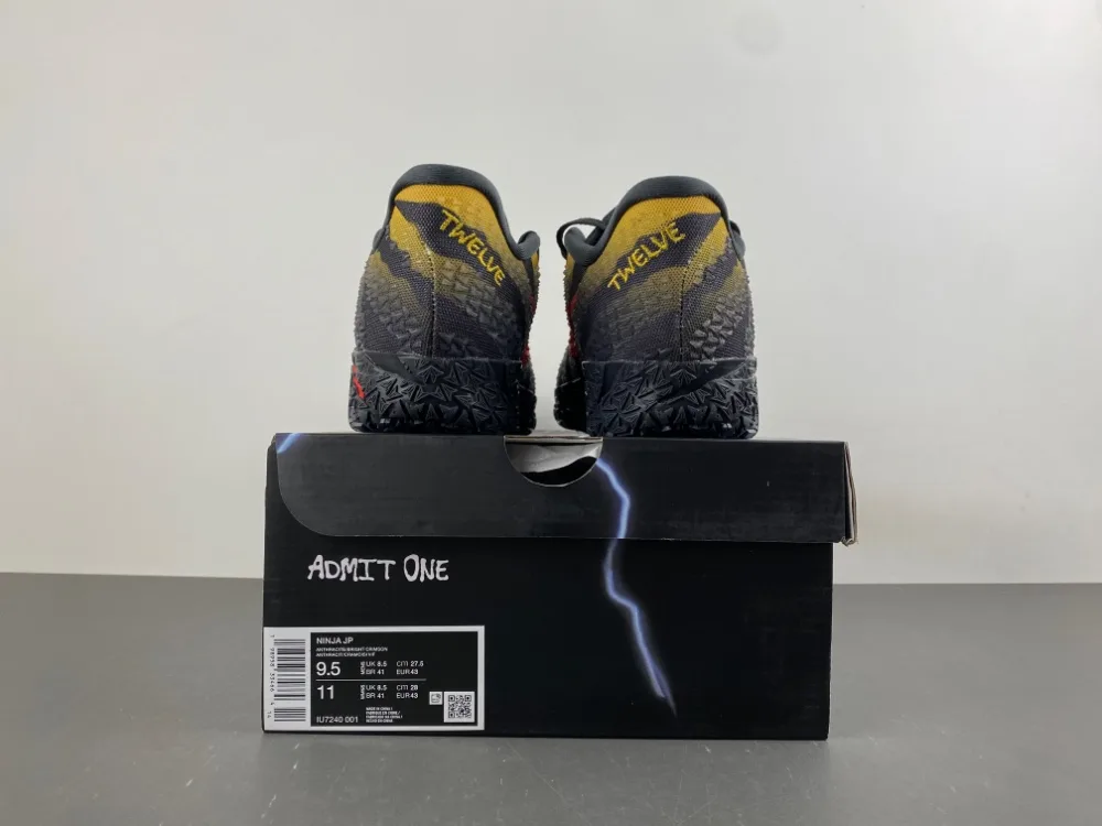 Nike Jurassic Park x Ja 3 Anthracite “Black Yellow Red” — photo 8 of 17