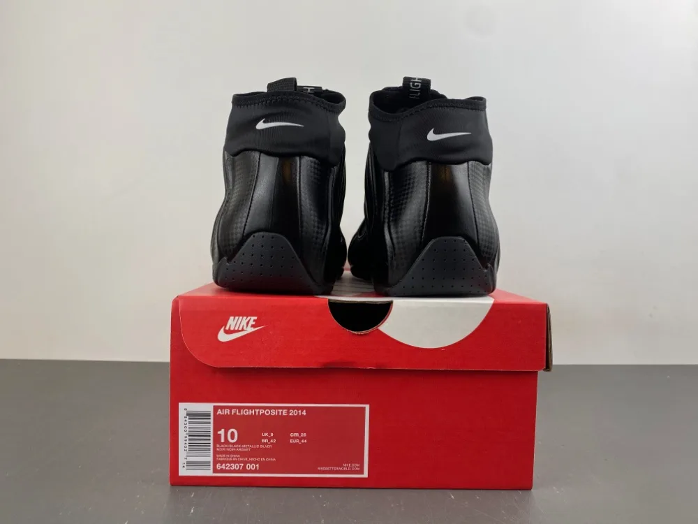 Nike Air Flightposite “Full Black White” — photo 7 of 18
