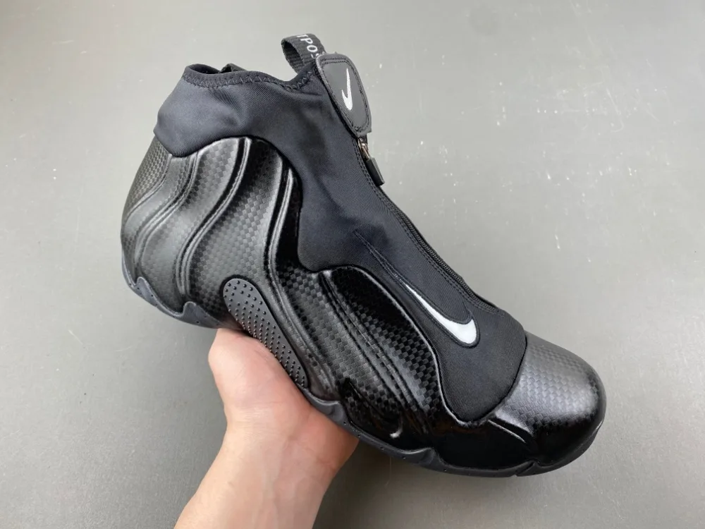 Nike Air Flightposite “Full Black White” — photo 9 of 18