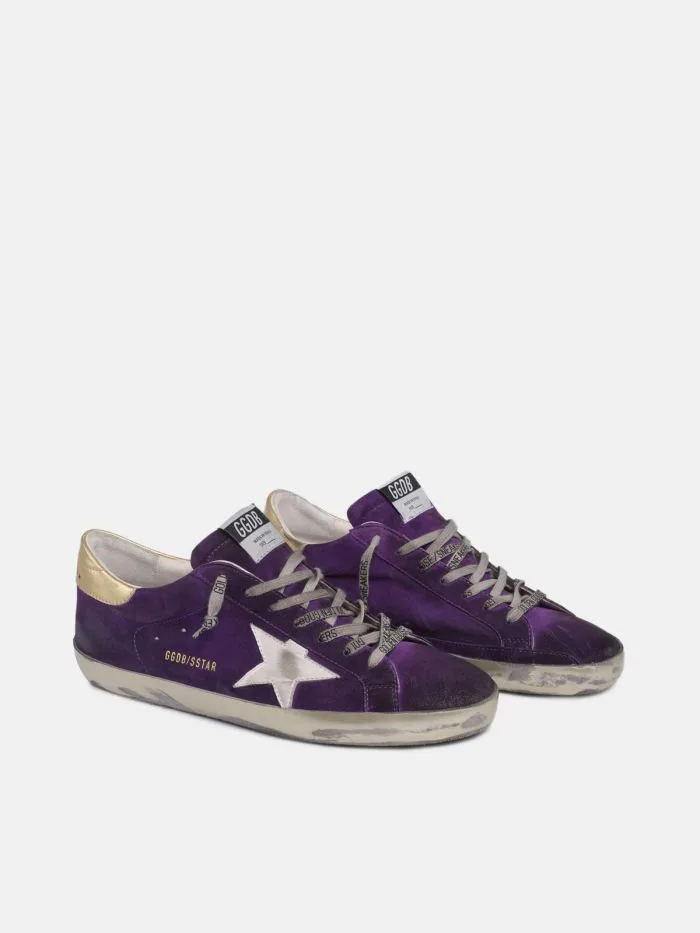 Golden Goose Purple Suede Super-star Sneakers “Gold Purple” — photo 1 of 4
