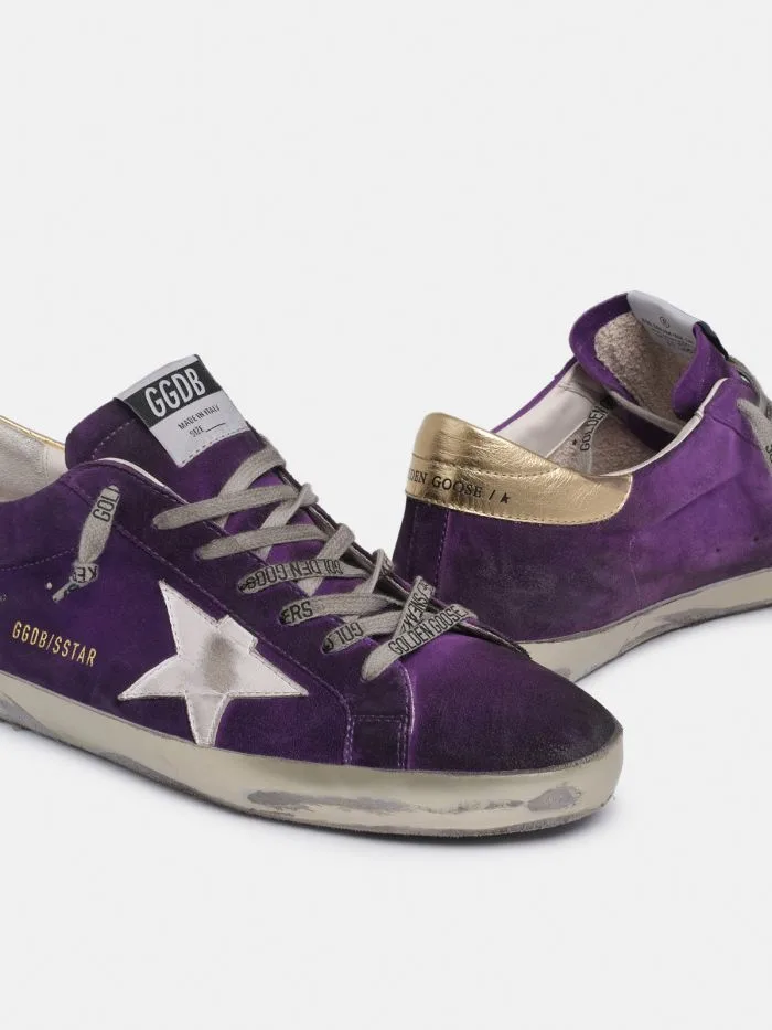 Golden Goose Purple Suede Super-star Sneakers “Gold Purple” — photo 2 of 4