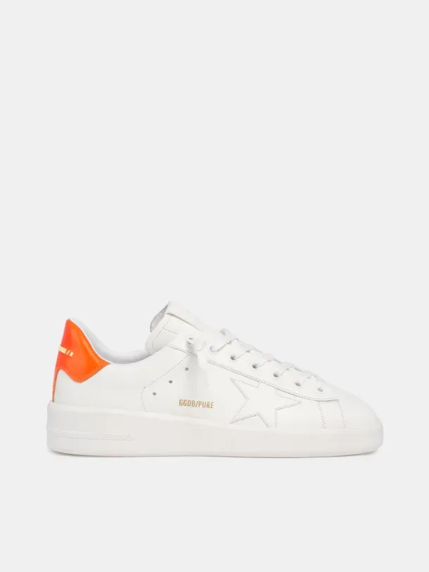 Golden Goose White Purestar Sneakers “White Orange” — photo 2 of 4