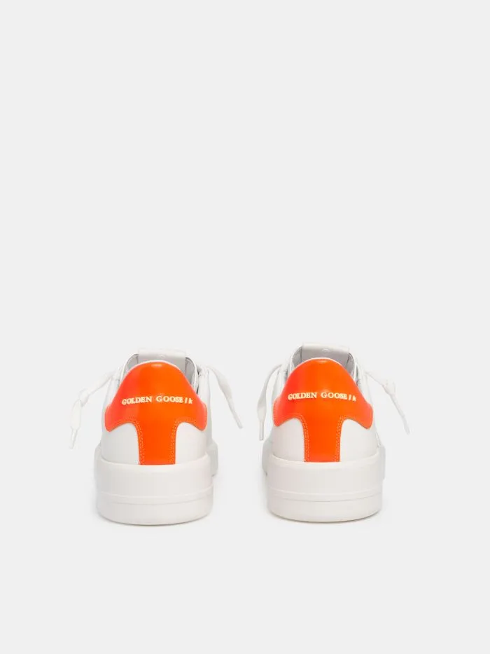 Golden Goose White Purestar Sneakers “White Orange” — photo 4 of 4