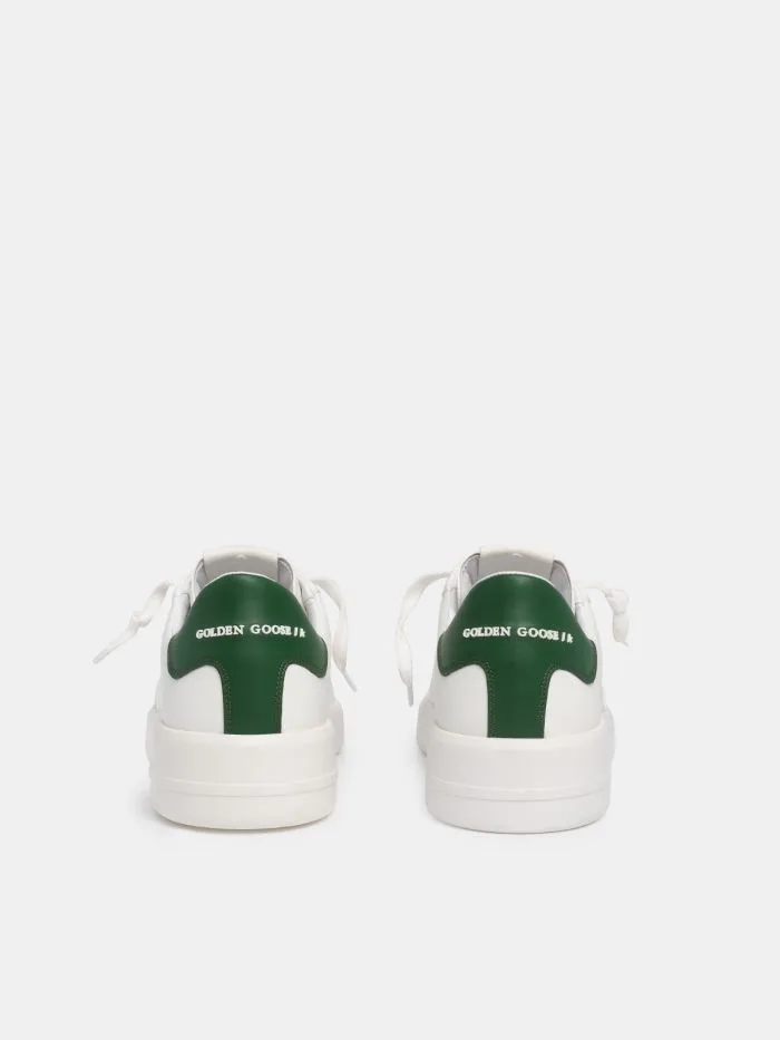 Golden Goose White Purestar Sneakers “White Green” — photo 1 of 4