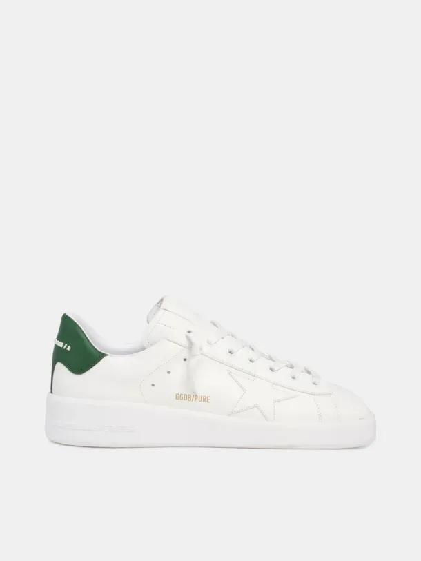 Golden Goose White Purestar Sneakers “White Green” — photo 4 of 4