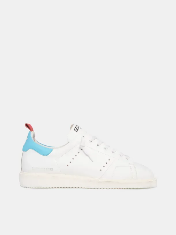 Golden Goose White Starter LTD Sneakers “Light Blue White” — photo 1 of 4