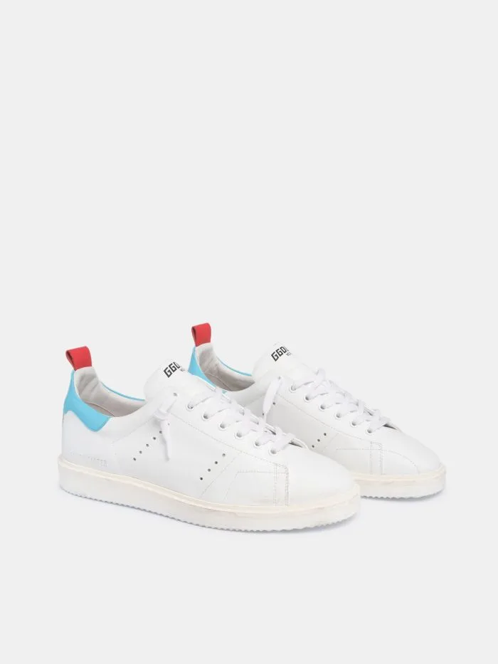 Golden Goose White Starter LTD Sneakers “Light Blue White” — photo 2 of 4